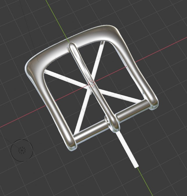 Custom Heel Bar Buckle Preview