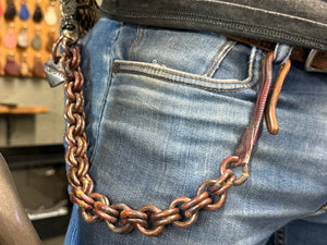 17” Hand Forged Copper RTANVIL Wallet Chain