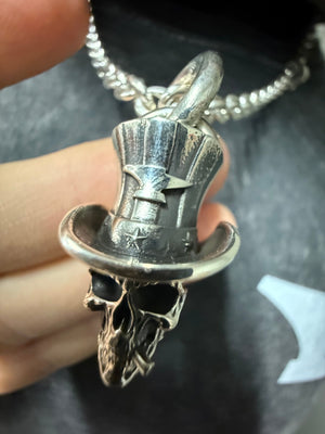 925 Silver Uncle Sam Skull Pendant