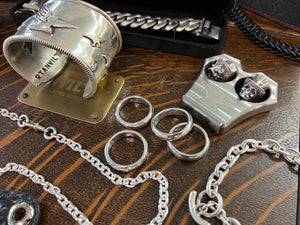 .999 Silver Anvil Posy Ring