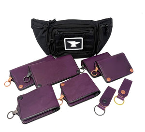 Purple Hermann Oak RTAnvil Chain Wallet BONUS SET