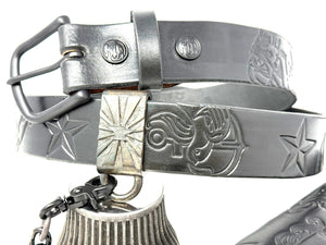 ALL BLACK Sailor PinUp Long Wallet/Belt/Chain/Charm Combo Set