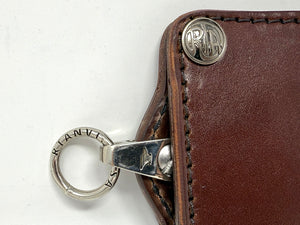 ANVIL Bifold Leather Chain Wallet - Brown 5G