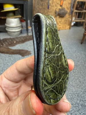 Anvil Cash Clamp Wallet: Army Green Gator