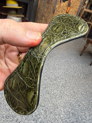 Anvil Cash Clamp Wallet: Army Green Gator