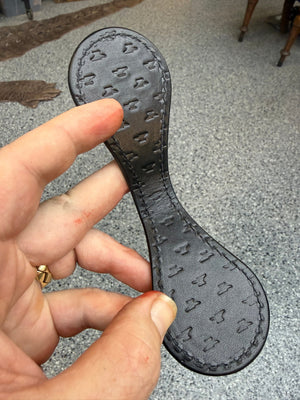 Anvil Cash Clamp Wallet: Nubuck Navy Alligator