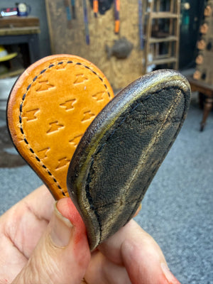Anvil Cash Clamp Wallet: Patina Elephant
