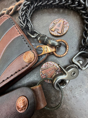 Anvil Old Glory Bifold Leather Chain Wallet w/Wallet Chain & Loop