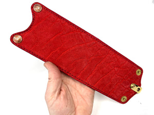 Bifold Leather Chain Wallet (G4) - Red Elephant