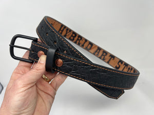 Custom Elephant Leather Belt