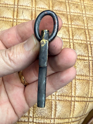 Forged Blackened Brass Cross Pendant - ‘Hammered’ - Anvil Customs