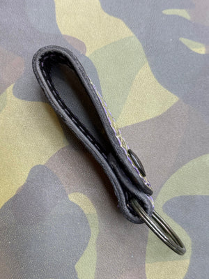 Leather Belt Loop - Army Green Alligator