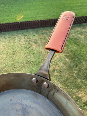 Leather Skillet Handle Cover - Anvil Customs