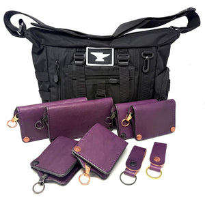 Purple Hermann Oak RTAnvil Chain Wallet BONUS SET