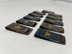 Vintage Brass Money Clip - Anvil