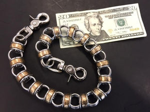22 Inch U.S. Gold Dollar Chain Mail Wallet Chain - Anvil Customs