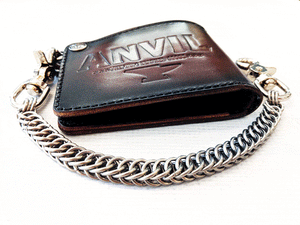 Bifold Leather Chain Wallet - Anvil Bold - Anvil Customs