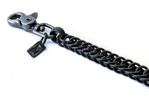 Chainmaille Wallet Chain Clasp - Black Brass