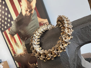 Copperhead Snake Vertebrae Bead for Paracord Lanyard