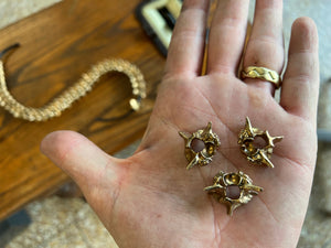 Copperhead Snake Vertebrae Bead for Paracord Lanyard