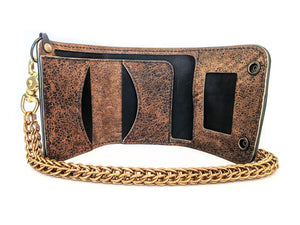 Trifold Leather Chain Wallet - Fallout