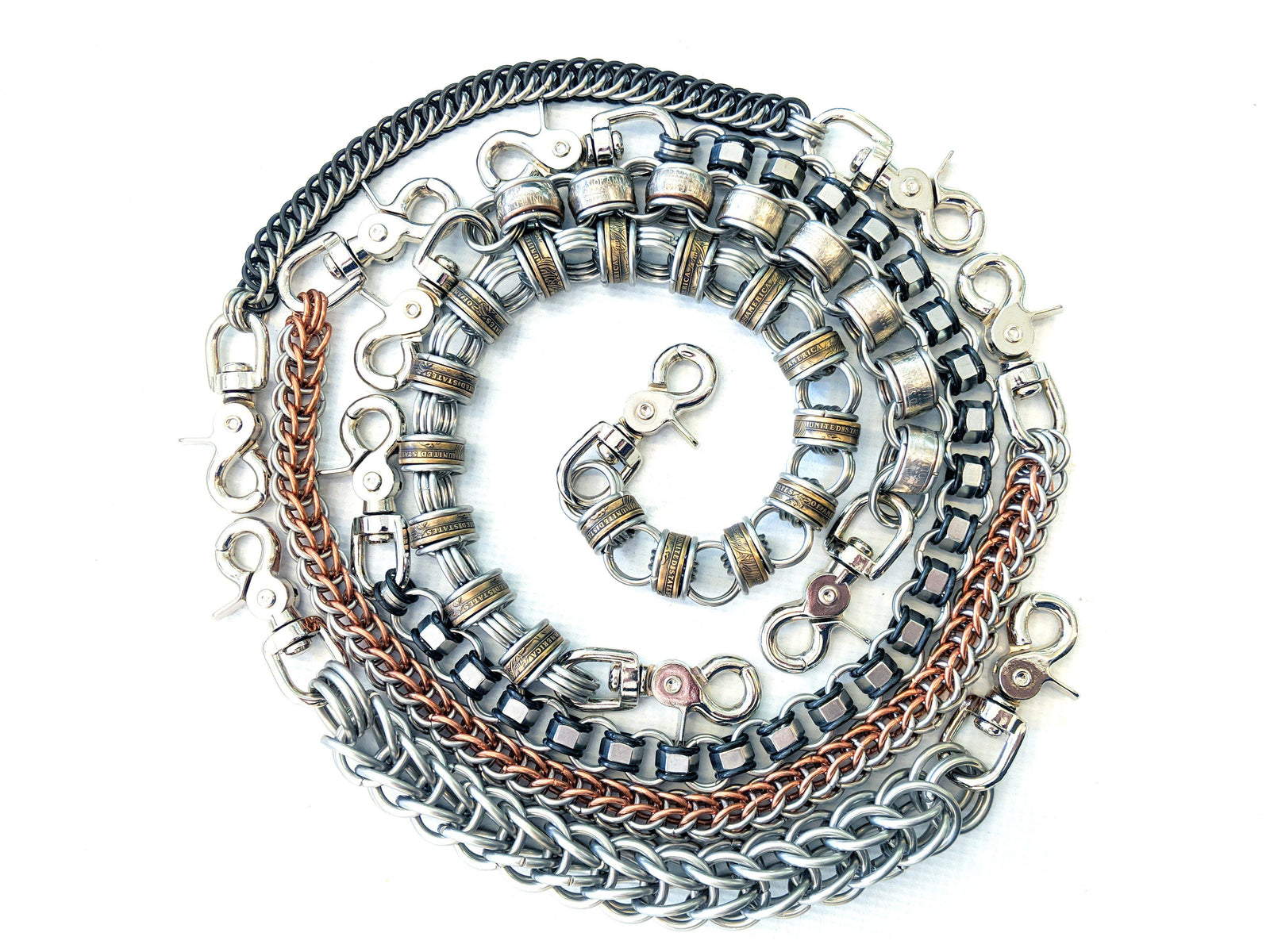 All NEW "Inverted Round" Chainmaille Wallet Chain coming to Anvil