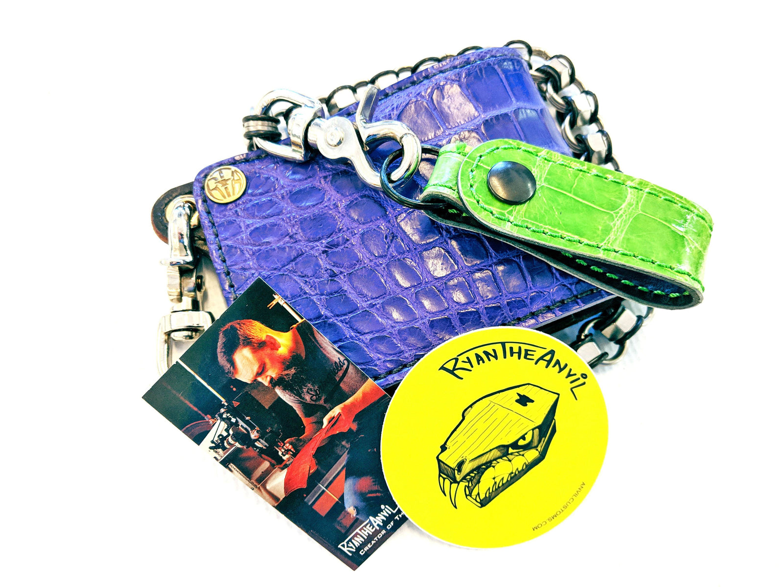 Funky Fat Tuesday, with a Purple and Green Gator Bifold