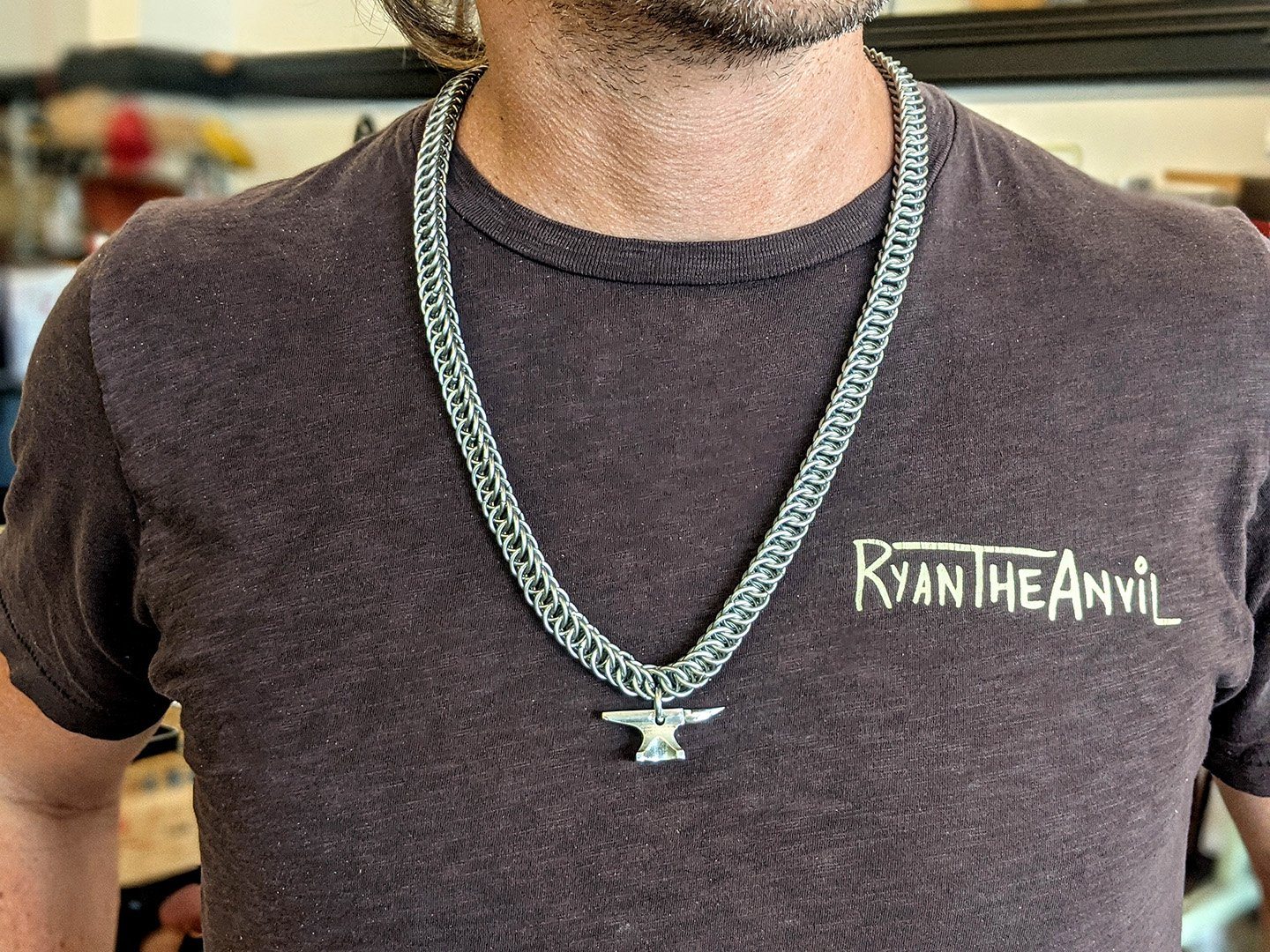 Product Spotlight : Silver Anvil Pendant Necklace.