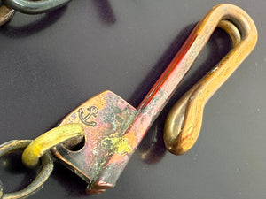 11” Hand Forged Copper & Wrought Wallet Chain by RTANVIL