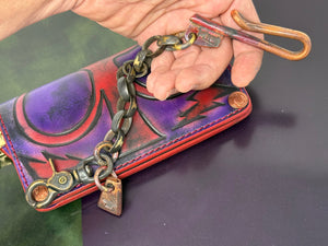 11” Hand Forged Copper & Wrought Wallet Chain by RTANVIL