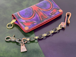 11” Hand Forged Copper & Wrought Wallet Chain by RTANVIL
