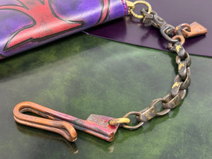 11” Hand Forged Copper & Wrought Wallet Chain by RTANVIL