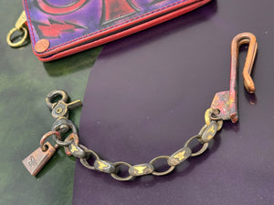 11” Hand Forged Copper & Wrought Wallet Chain by RTANVIL