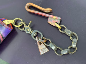 11” Hand Forged Copper & Wrought Wallet Chain by RTANVIL