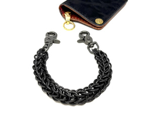 14” BEEFY BLACK Persian Chainmail Wallet Chain