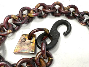 15” Hand Forged Copper & Wrought Wallet Chain by RTANVIL