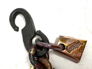 15” Hand Forged Copper & Wrought Wallet Chain by RTANVIL
