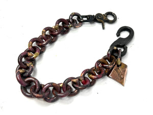 15” Hand Forged Copper & Wrought Wallet Chain by RTANVIL