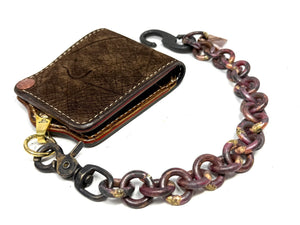 15” Hand Forged Copper & Wrought Wallet Chain by RTANVIL