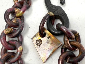 15” Hand Forged Copper & Wrought Wallet Chain by RTANVIL