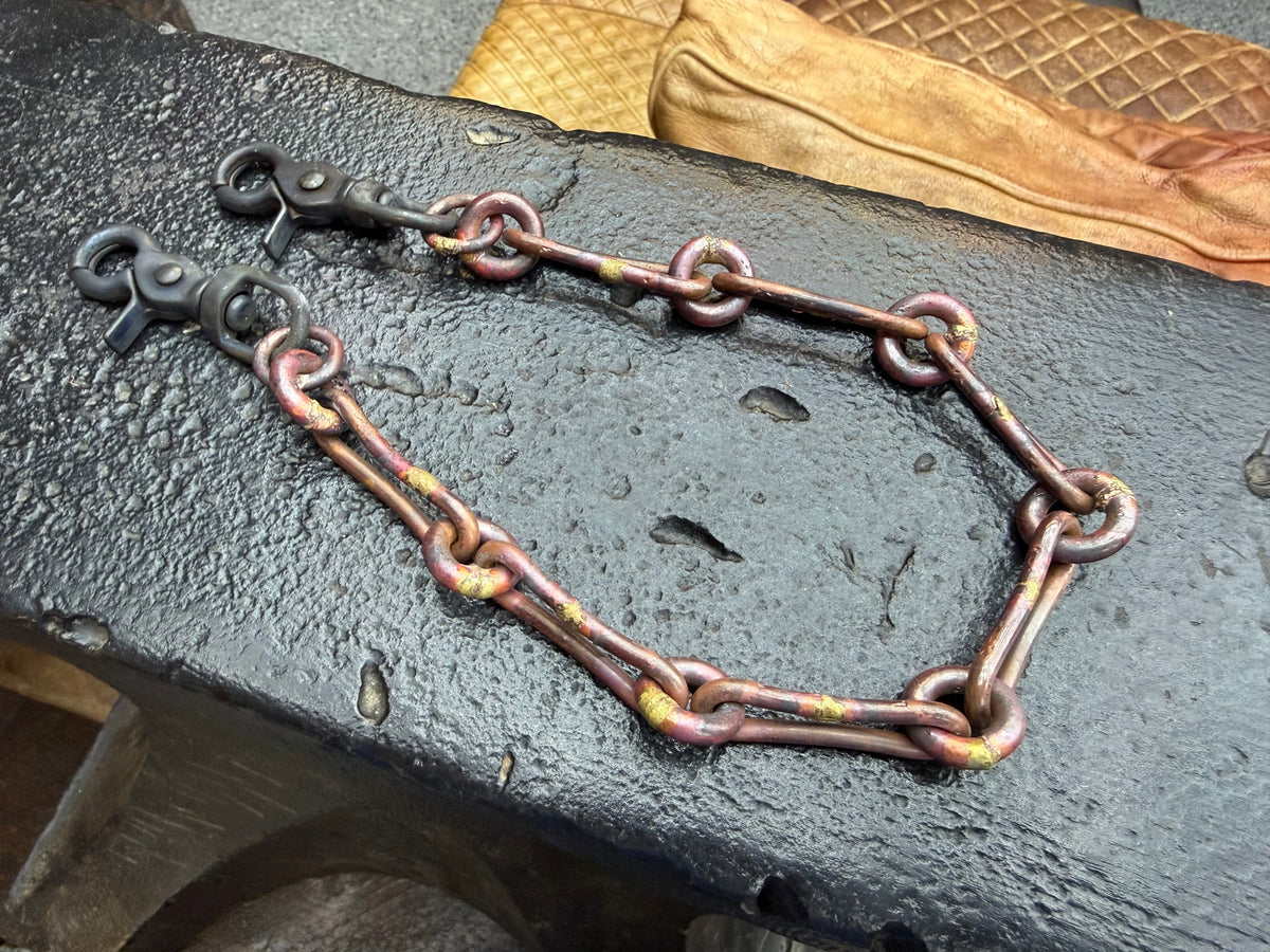 16” Hand Forged Copper RTANVIL DogBone Wallet Chain