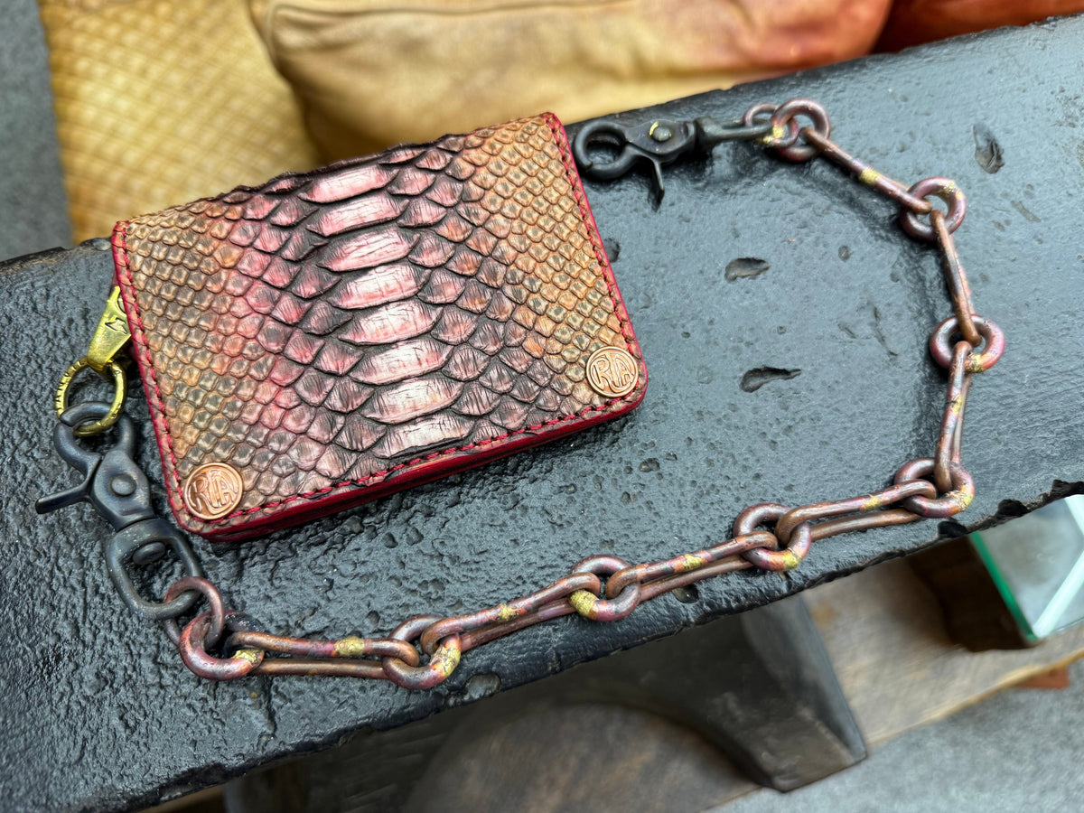 16” Hand Forged Copper RTANVIL DogBone Wallet Chain