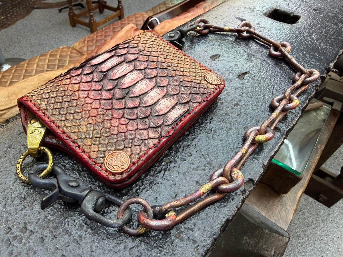 16” Hand Forged Copper RTANVIL DogBone Wallet Chain