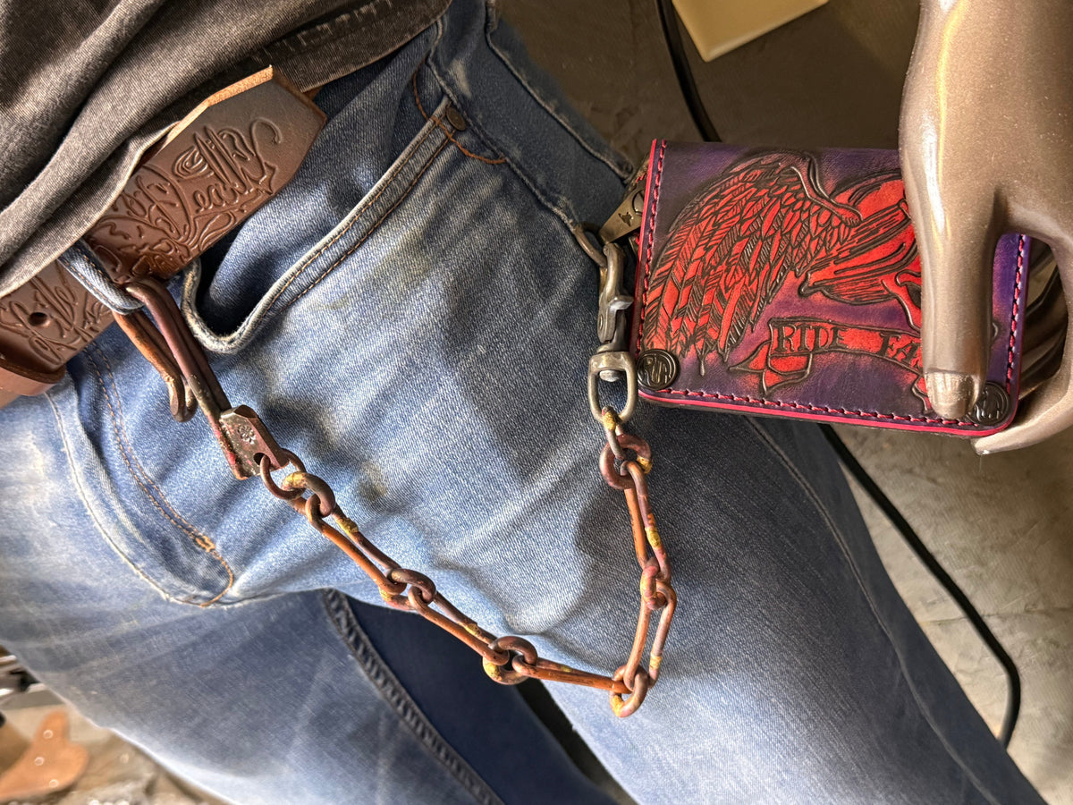 16” Hand Forged Copper RTANVIL Wallet Chain
