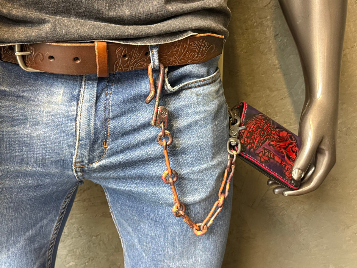 16” Hand Forged Copper RTANVIL Wallet Chain