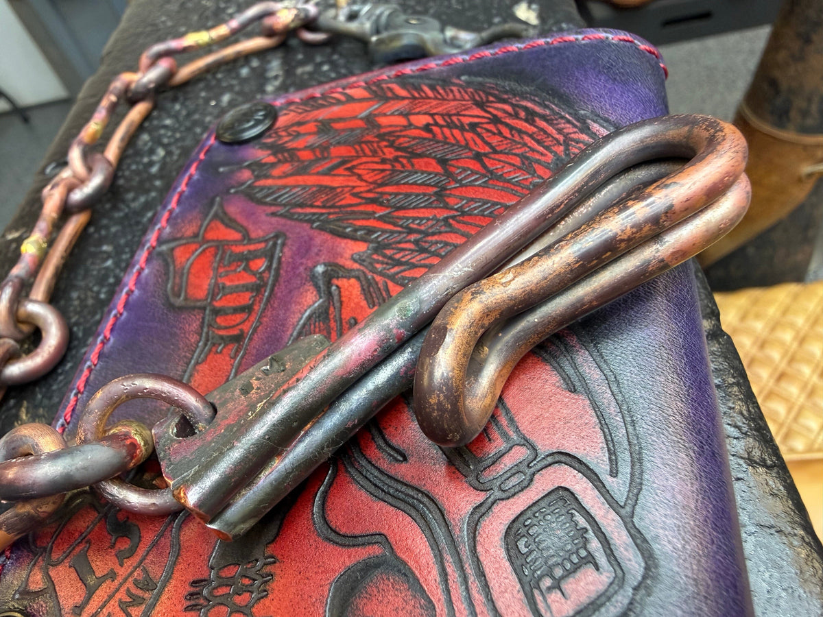 16” Hand Forged Copper RTANVIL Wallet Chain