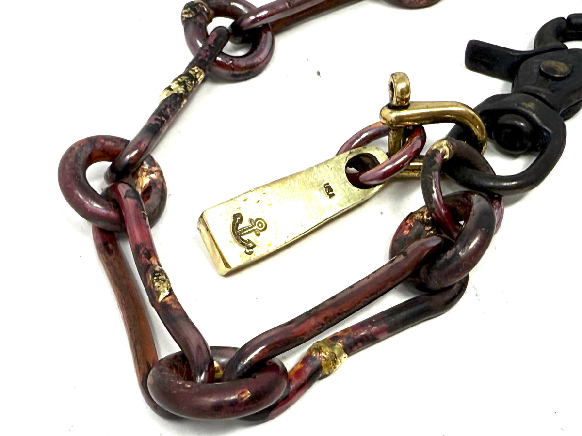 16” Hand Forged Copper RTANVIL Wallet Chain