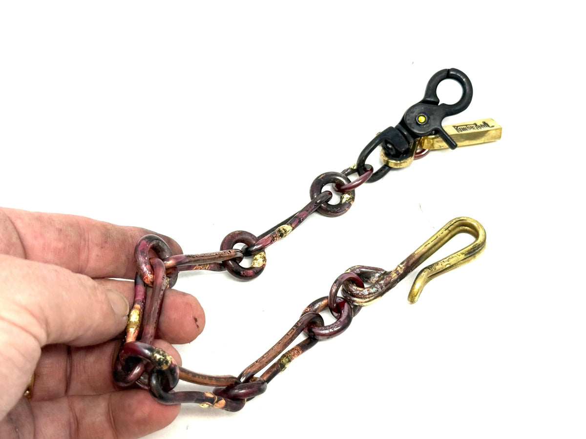 16” Hand Forged Copper RTANVIL Wallet Chain