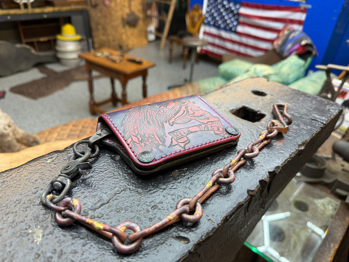 16” Hand Forged Copper RTANVIL Wallet Chain
