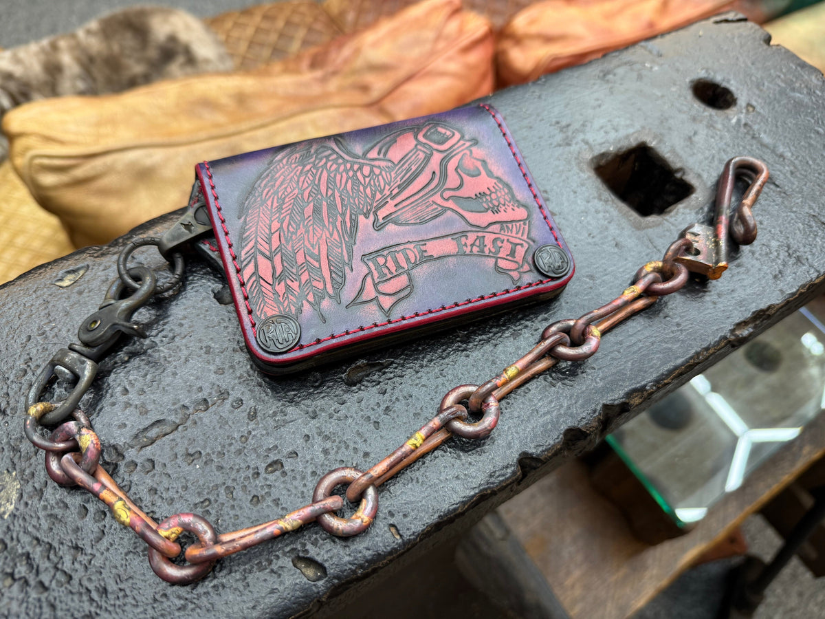 16” Hand Forged Copper RTANVIL Wallet Chain